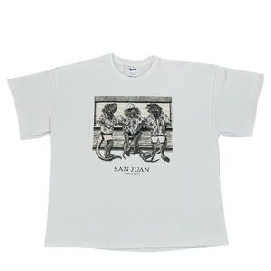 Vintage San Juan Puerto Rico Iguana Bar Vacation Short Sleeve T Shirt Size 2XL